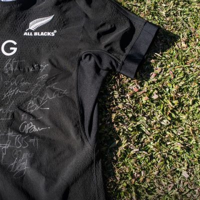 Camiseta All Blacks Rugby Championship, autografiada por el plantel