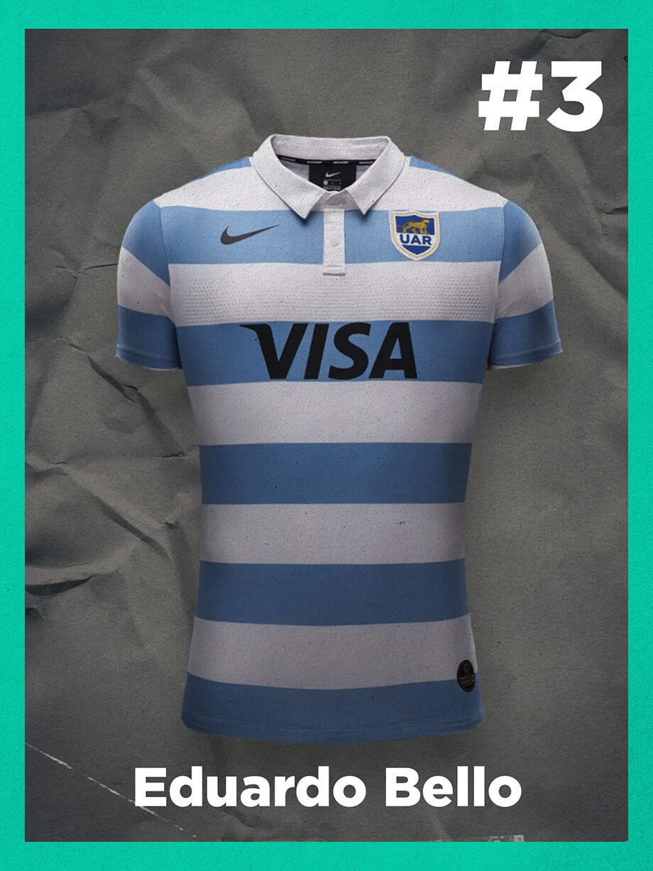 Pumas: Camiseta usada por Eduardo Bello