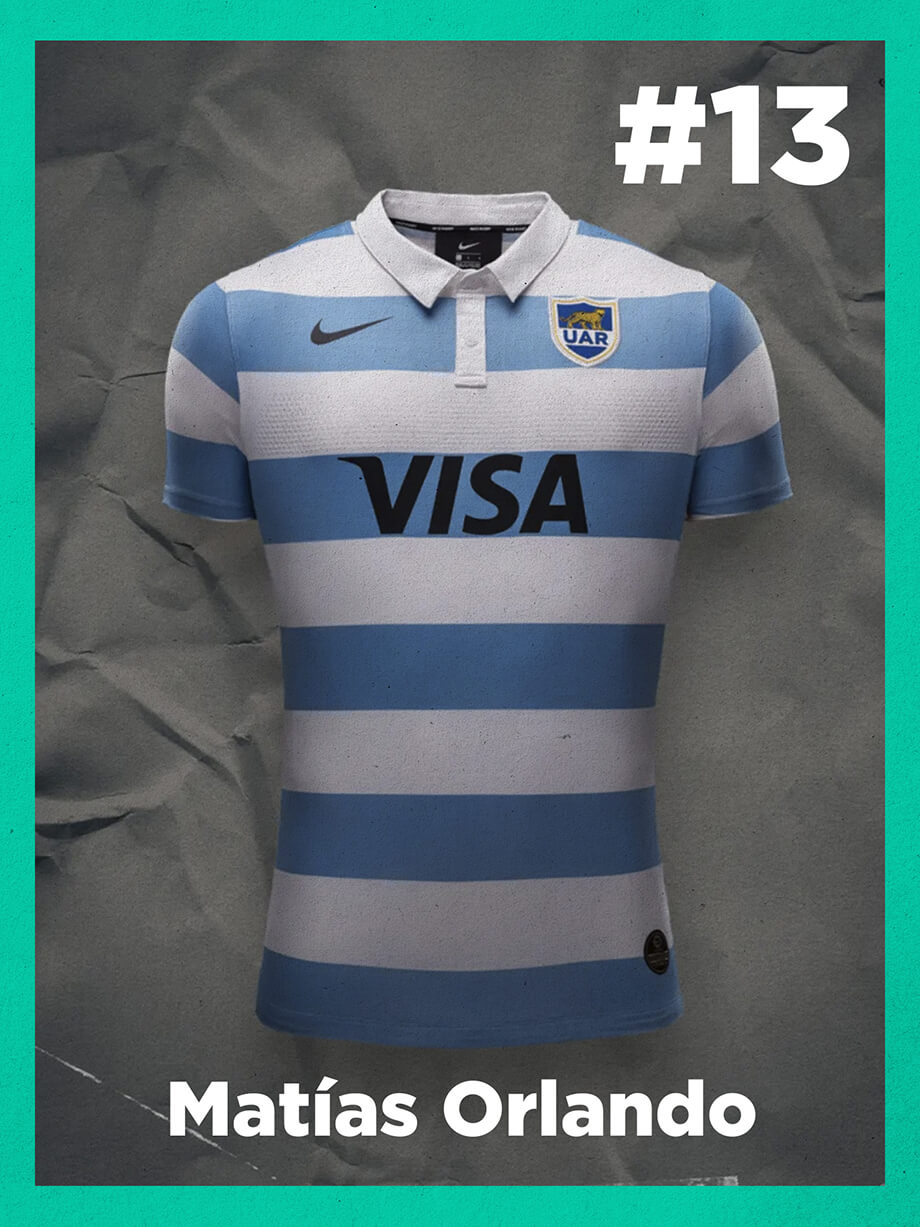 Pumas: Camiseta usada por Matías Orlando