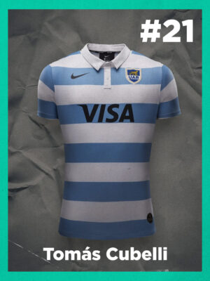 Pumas: Camiseta usada por Tomás Cubelli