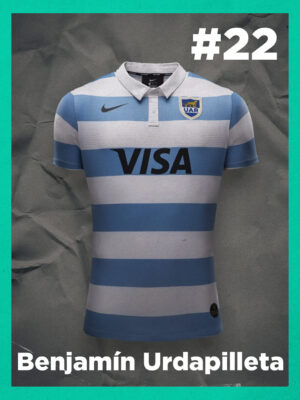 Pumas: Camiseta usada por Benjamín Urdapilleta