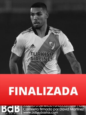 Subastá por la camiseta de River Plate, usada y autografiada por David Martínez