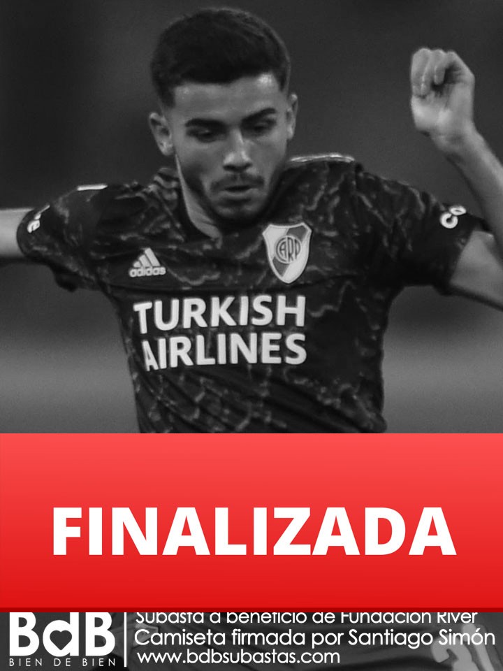 Subastá por la camiseta de River Plate, usada y autografiada por Santiago Simón