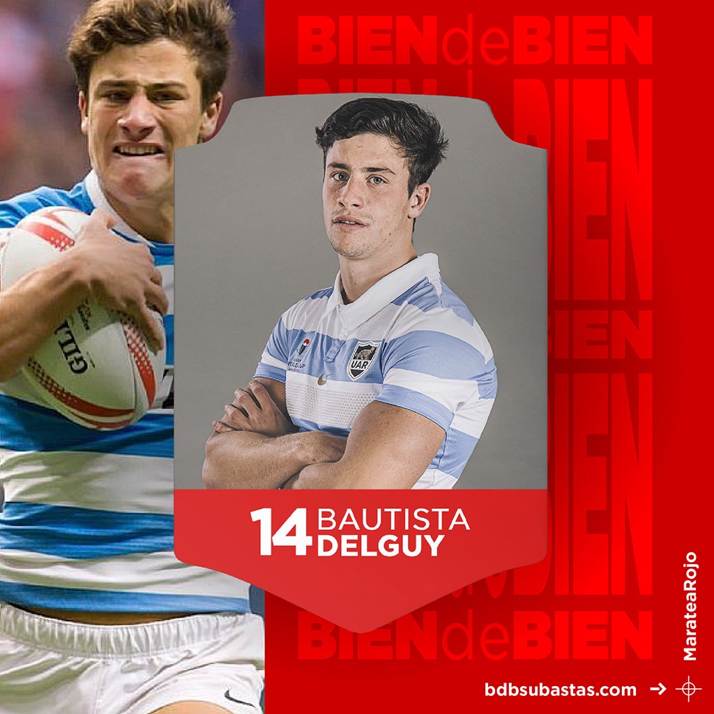 #MarateaRojo Camiseta de Bautista Delguy - Los Pumas Mundial 2019