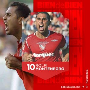 #MarateaRojo Camiseta de Rolfi Montenegro Club Atlético Independiente Edición Especial