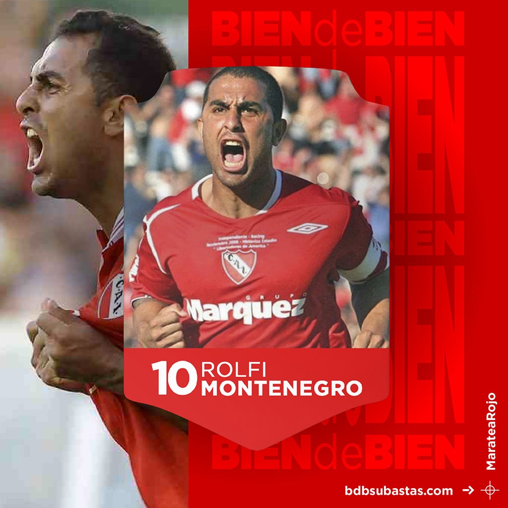 #MarateaRojo Camiseta de Rolfi Montenegro Club Atlético Independiente Edición Especial