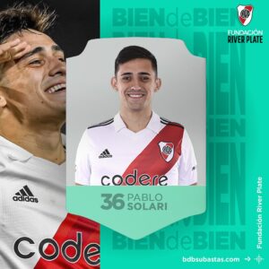 Camiseta de Pablo Solari usada en juego
