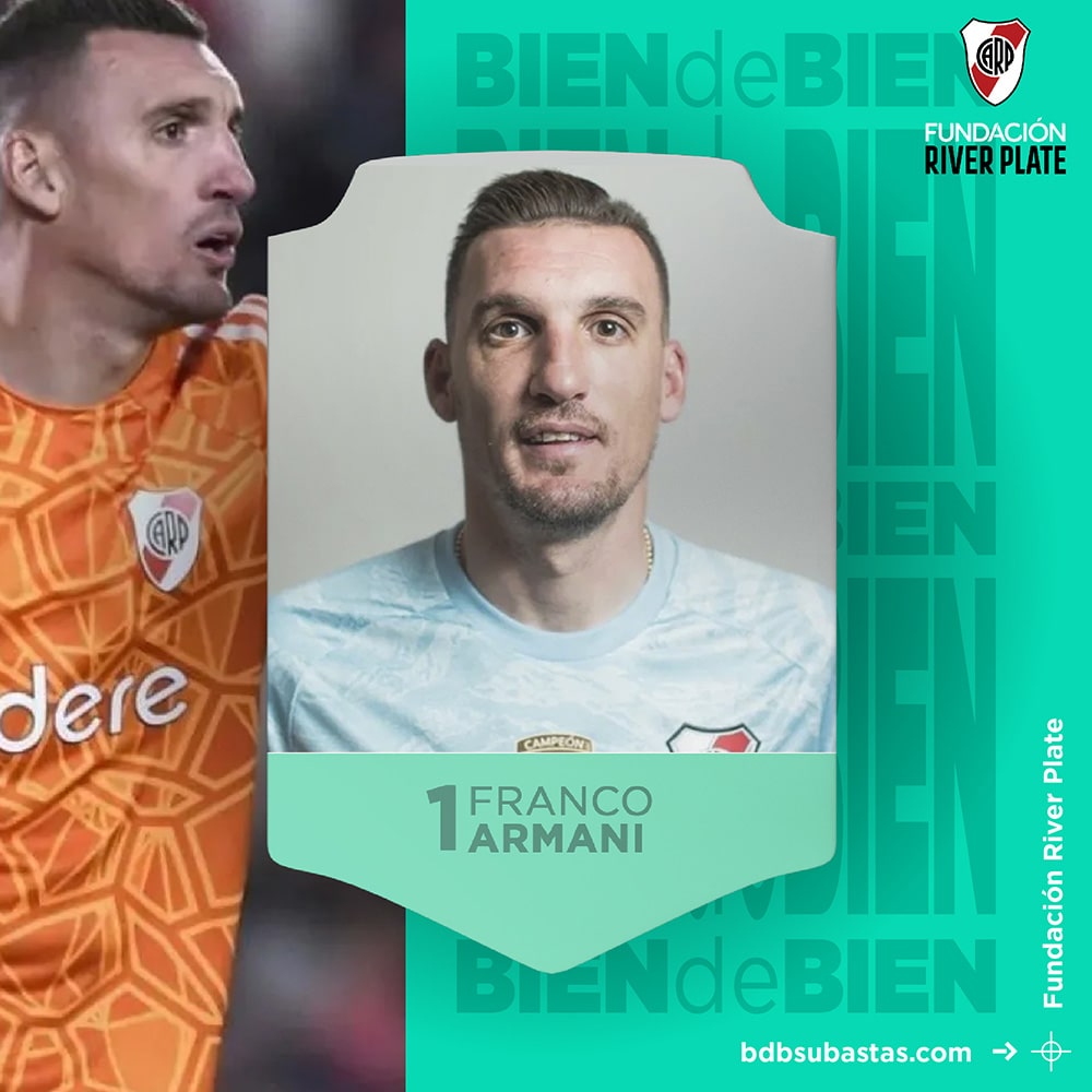 Camiseta de Franco Armani usada en juego