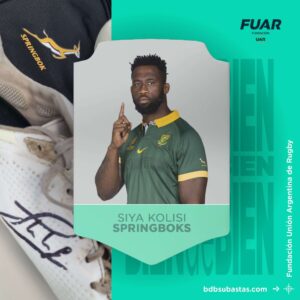 Siya Kolisi: los botines firmados por el capitán de los Springboks