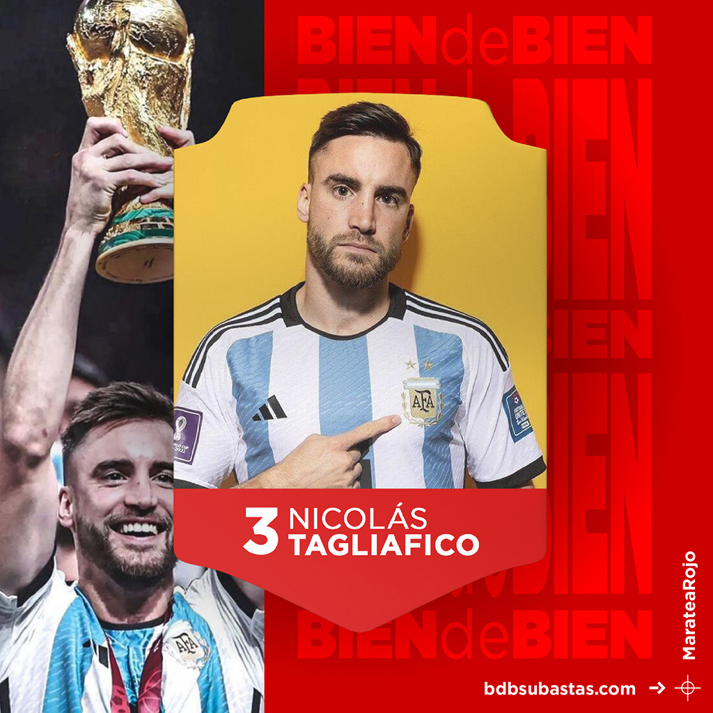 #MarateaRojo Camiseta de Nicolás Tagliafico