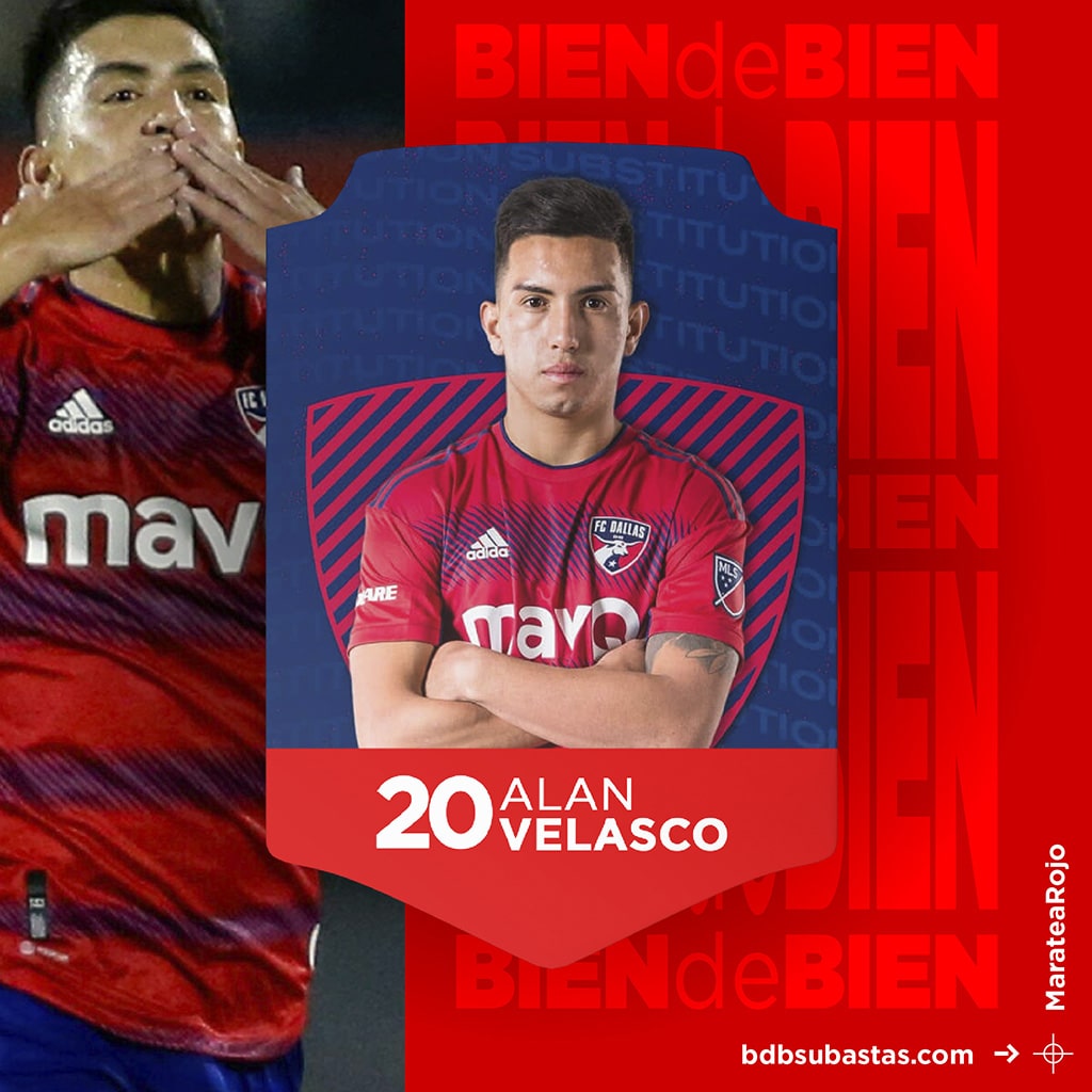 #MarateaRojo Camiseta de Alan Velasco FC Dallas (MLS)
