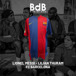 FC BARCELONA: Lionel Messi y Lilian Thuram