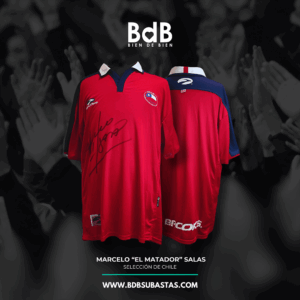 SUBASTA EN DÓLARES: Chile 2004 firmada por Marcelo Salas