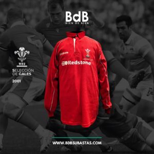 Camiseta de la Selección de Gales Rugby 2001