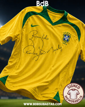 Brasil con firma certificada de campeones del mundo 1994 (subasta en dólares)